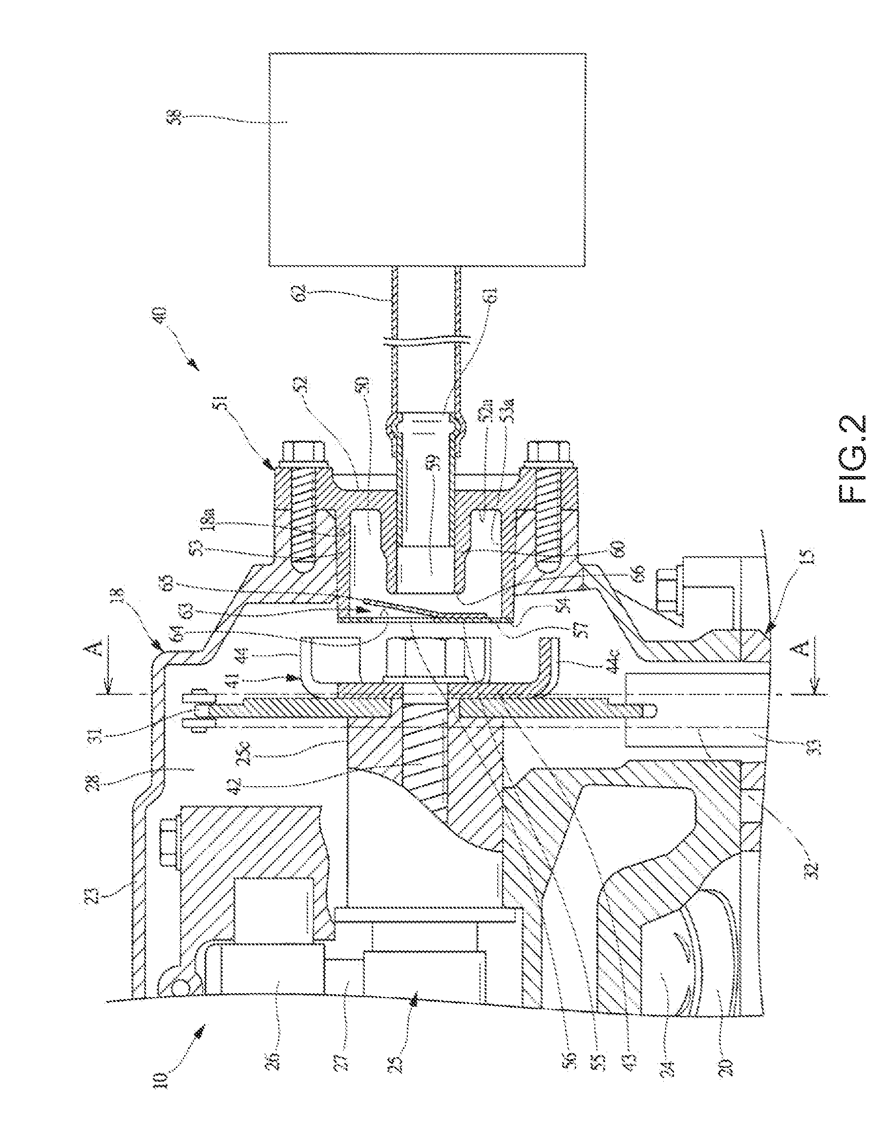 Breather apparatus for engine