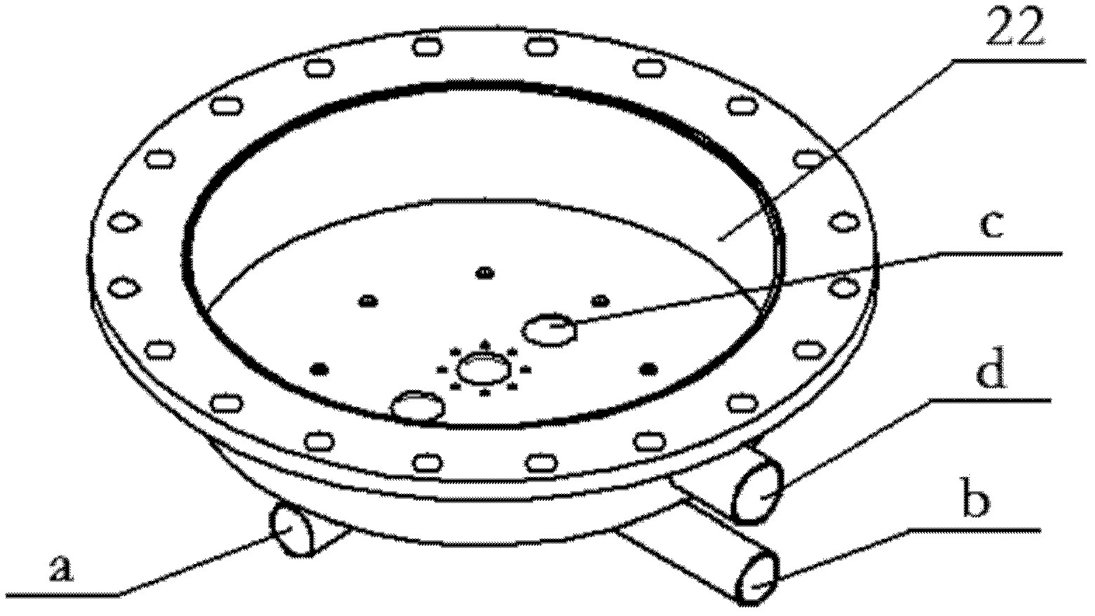 Ring-shaped fluidized bed reactor