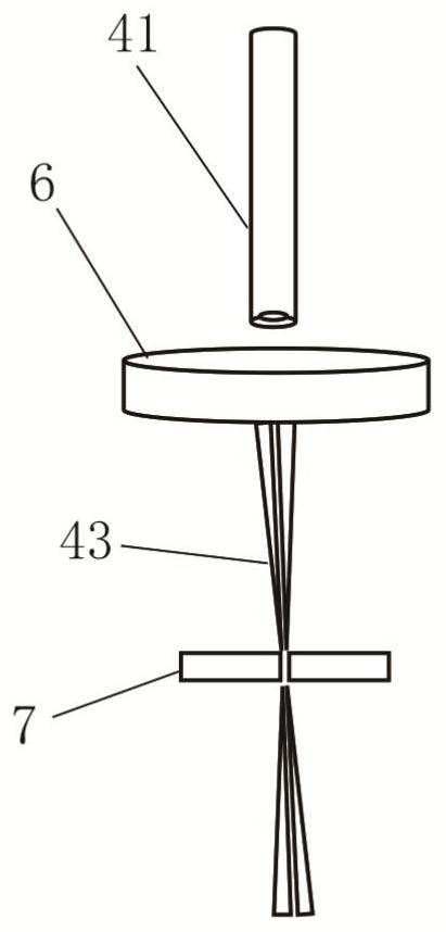 Laser joint cutting device with adjustable machining size and controllable taper