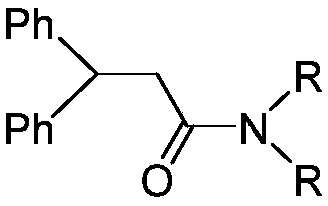 Synthesis method of N,N-dialkyl diphenyl propionamide