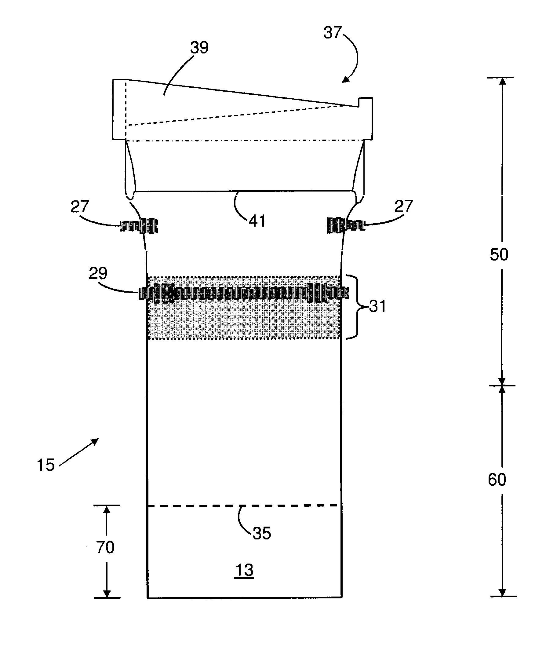 Thermal control of the bead portion of a glass ribbon