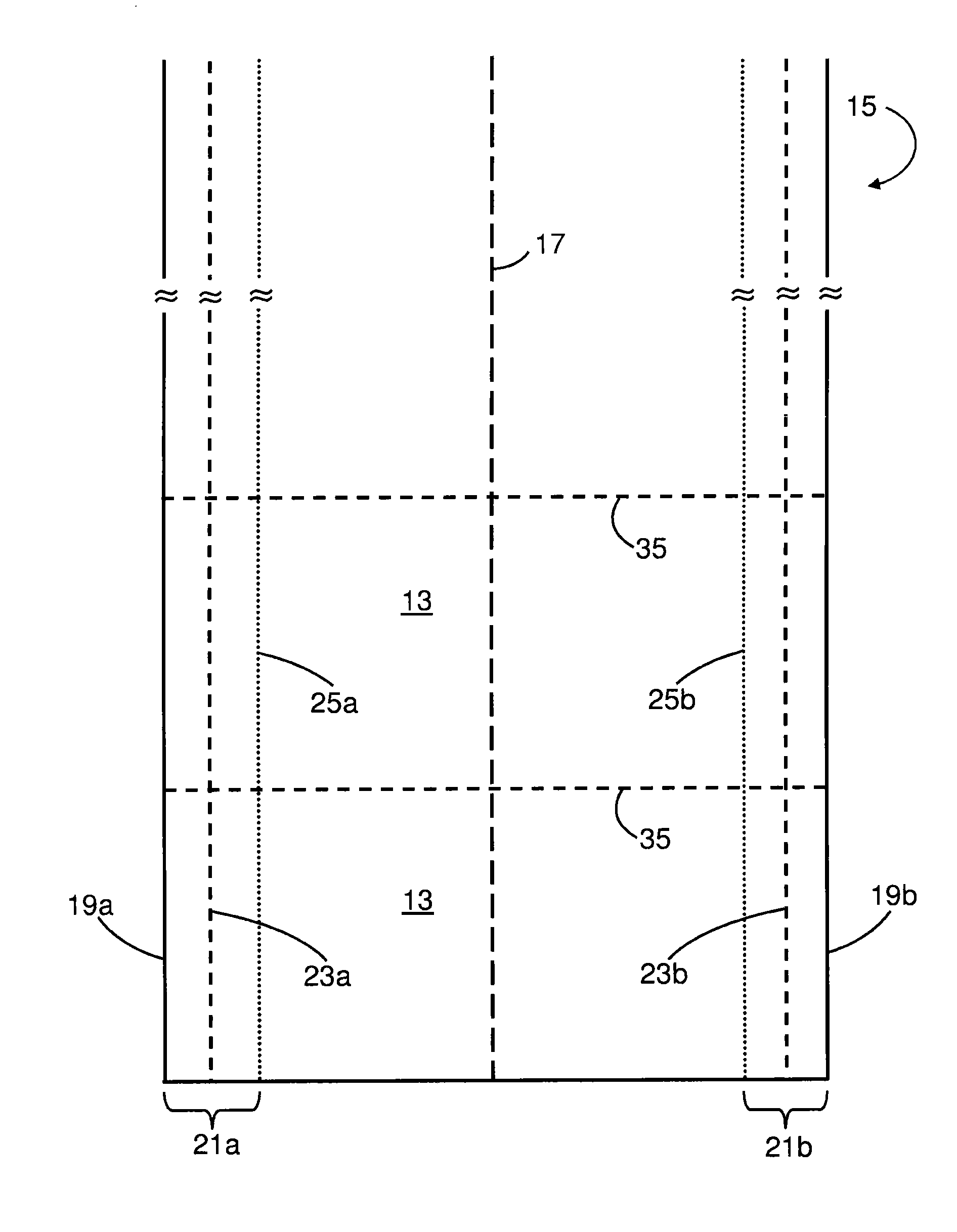 Thermal control of the bead portion of a glass ribbon
