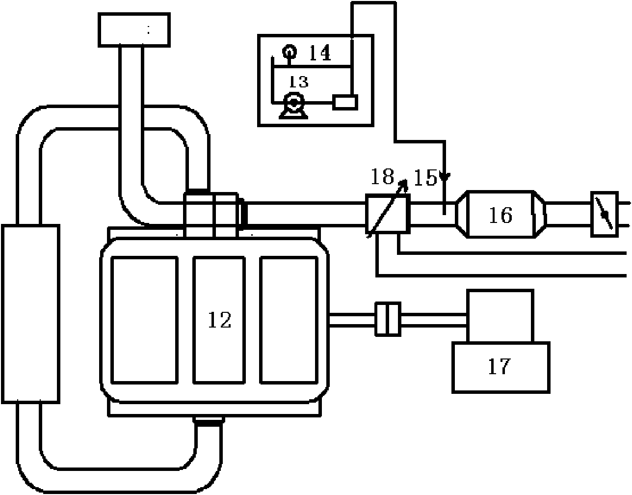 Manganese-zirconium dual metal modified selective catalytic reduction catalyst for molecular sieve type diesel engine