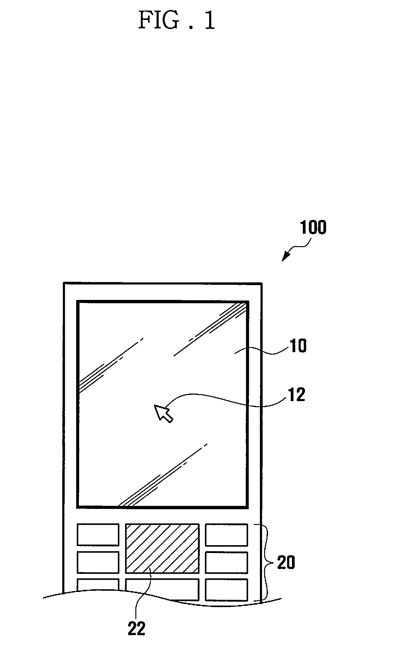 Idle screen arrangement structure and idle screen display method for mobile terminal