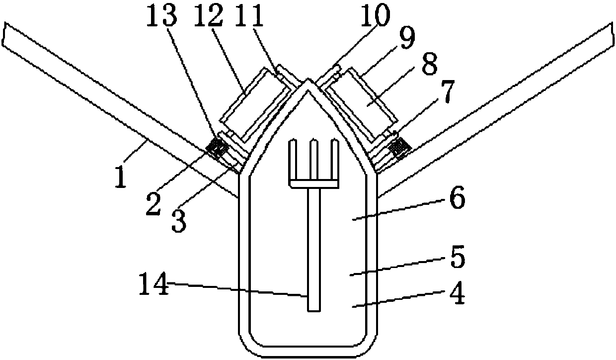 Riverway aquatic plant collecting device