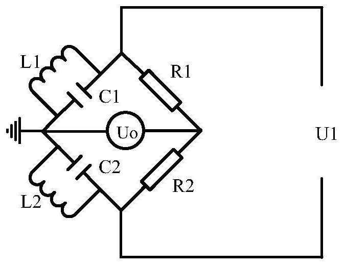 Differential bridge type eddy current displacement sensor