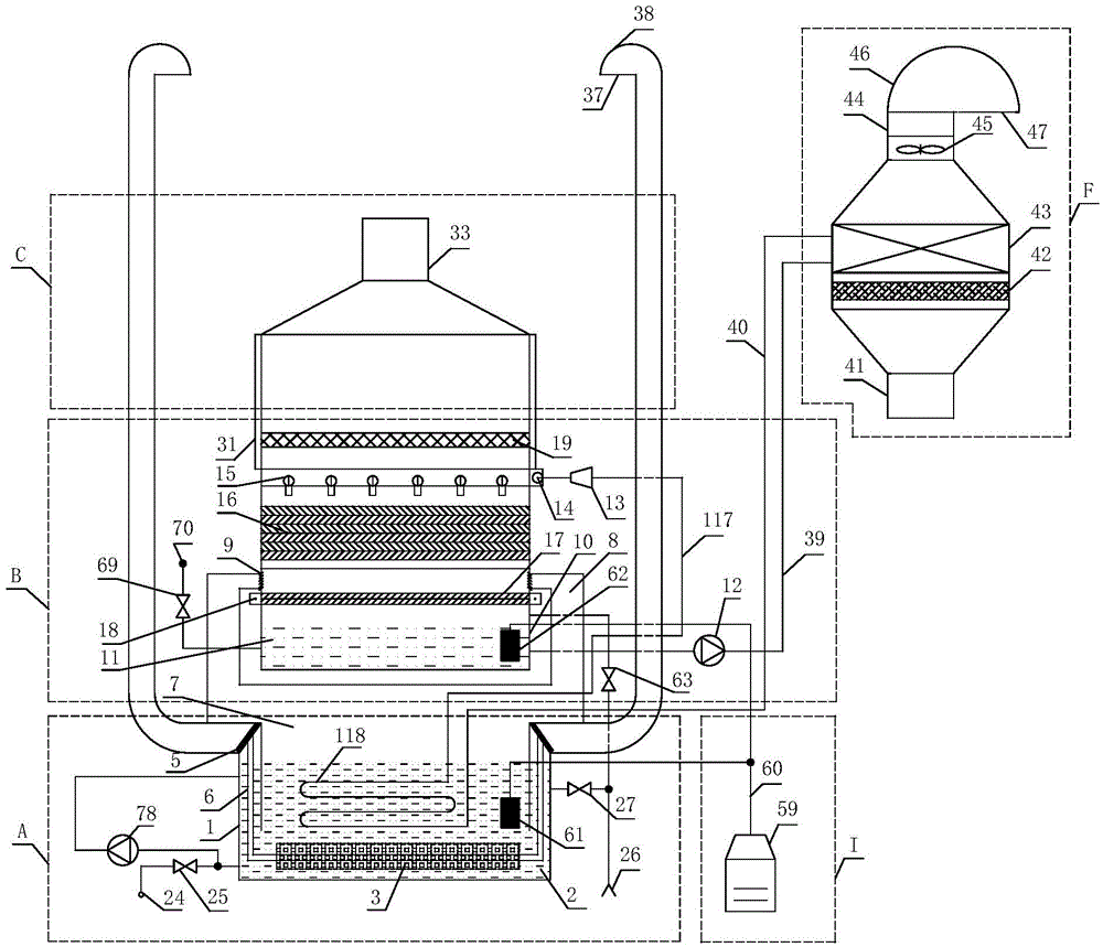 Washing type air purifying system