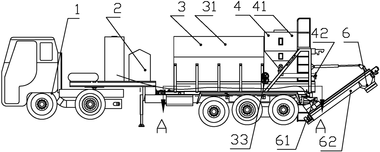 Removable continuous concrete mixing equipment