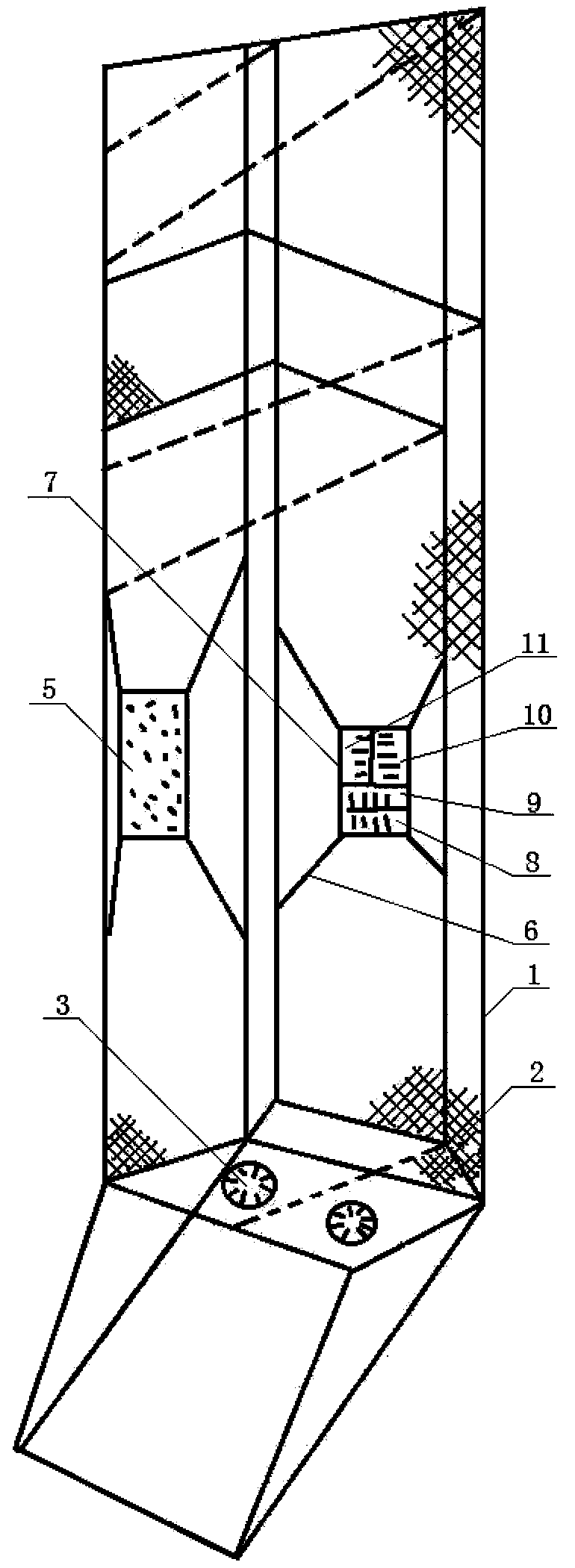 Sound wave and sound frequency beveled-opening type loach catching cage