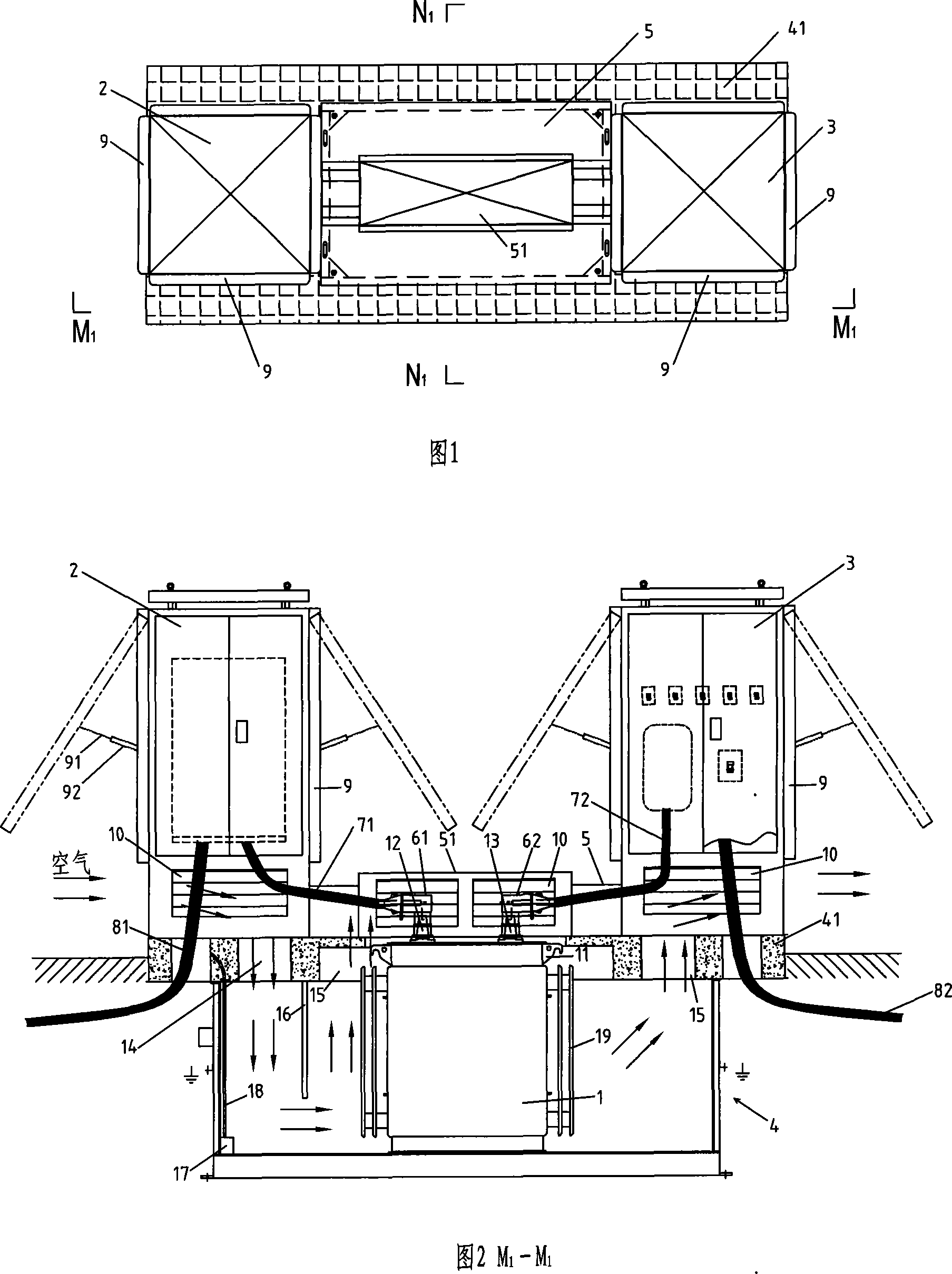 A pre-buried package transformer