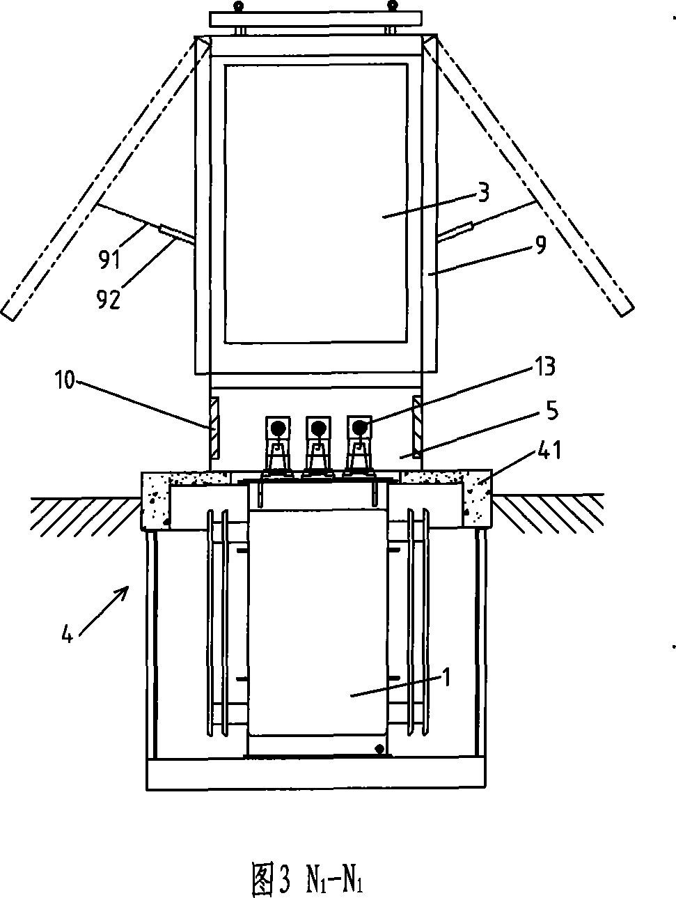 A pre-buried package transformer