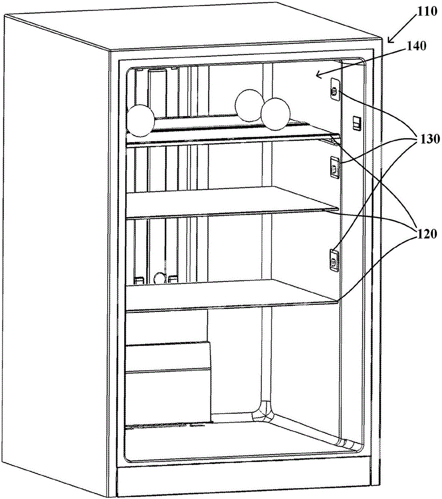 Refrigerator and temperature measuring method based on infrared sensors