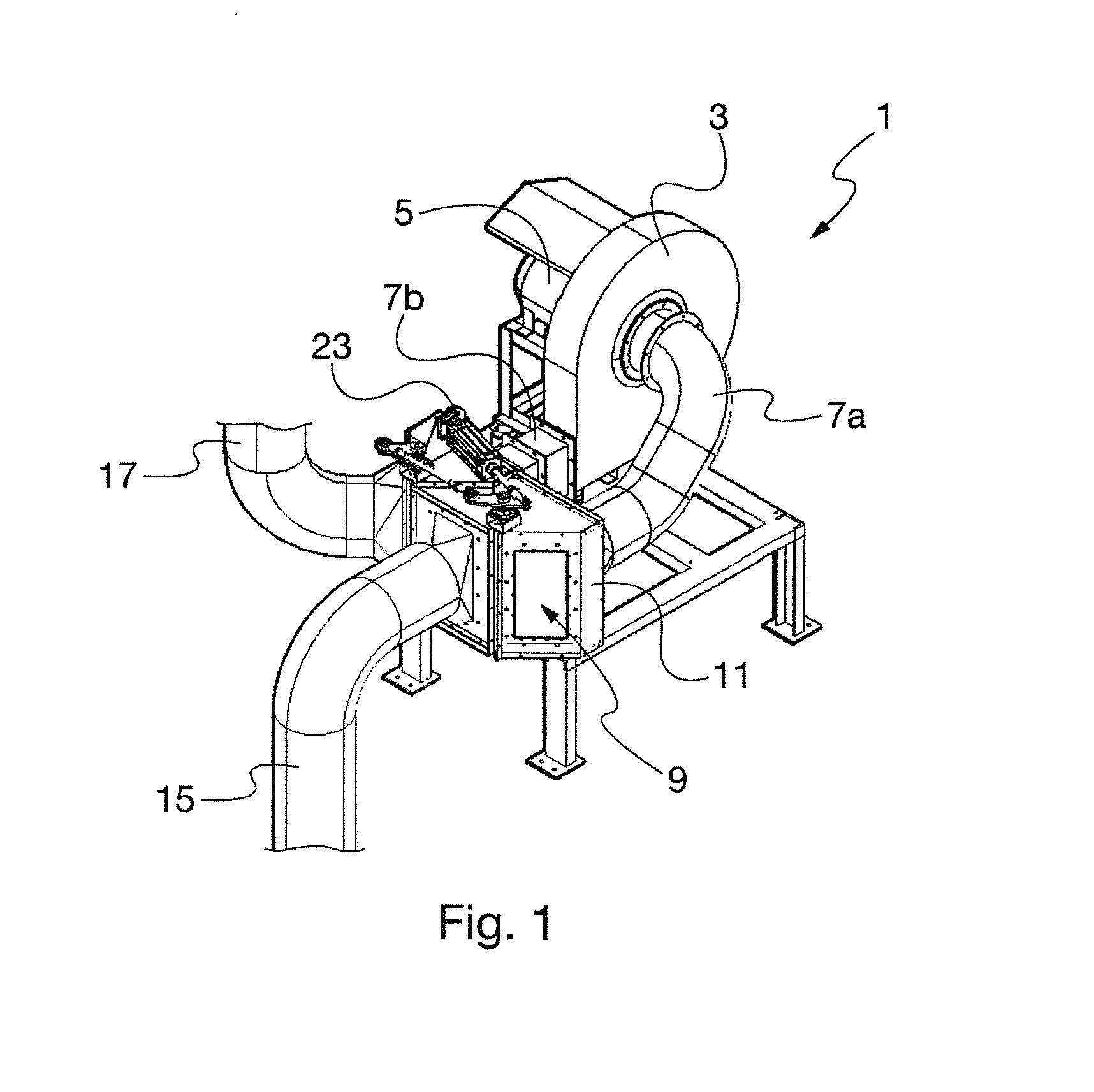 Ventilation Unit for Flow Reversal