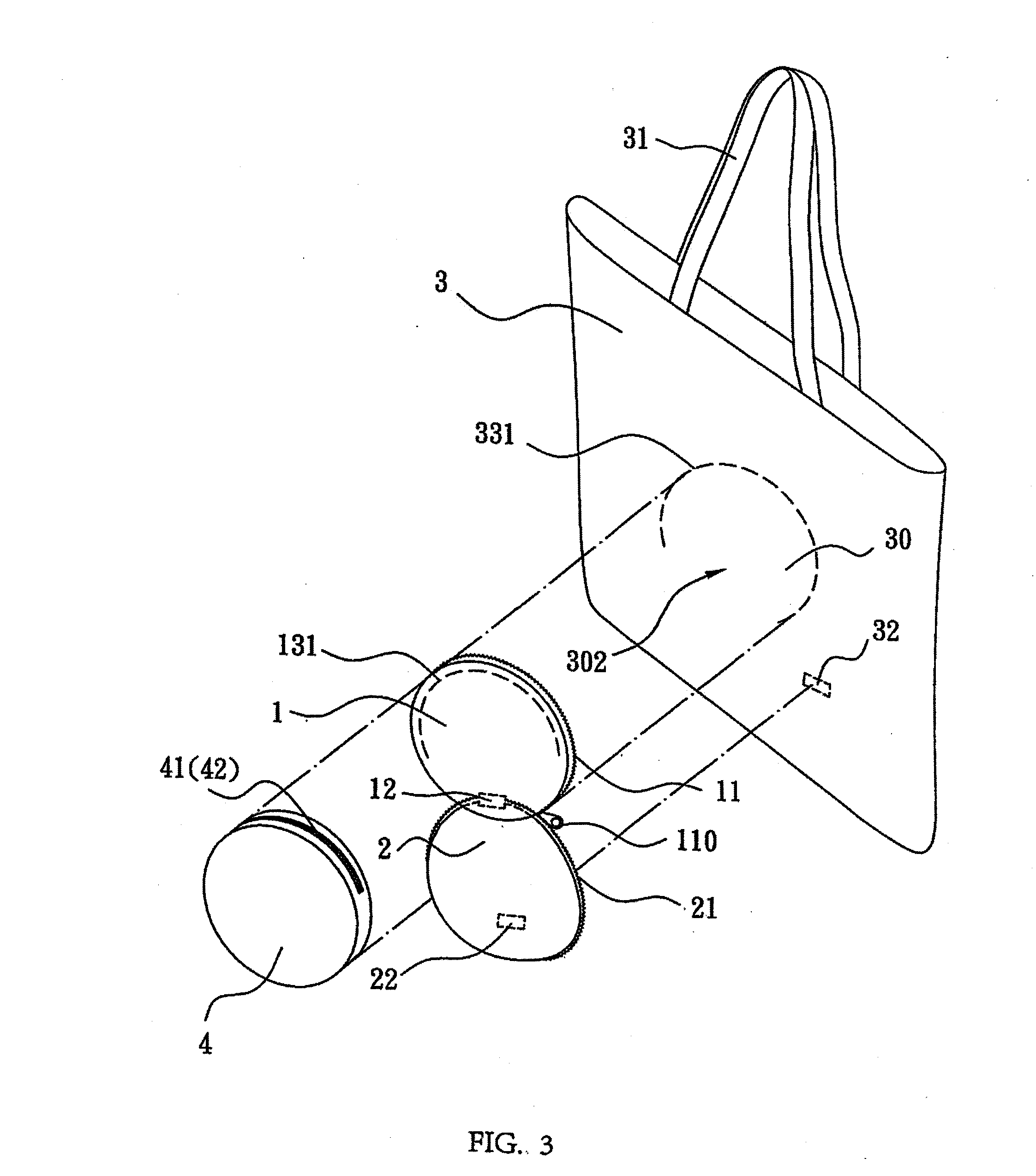 Cover-type containing structure for flexible enclosures