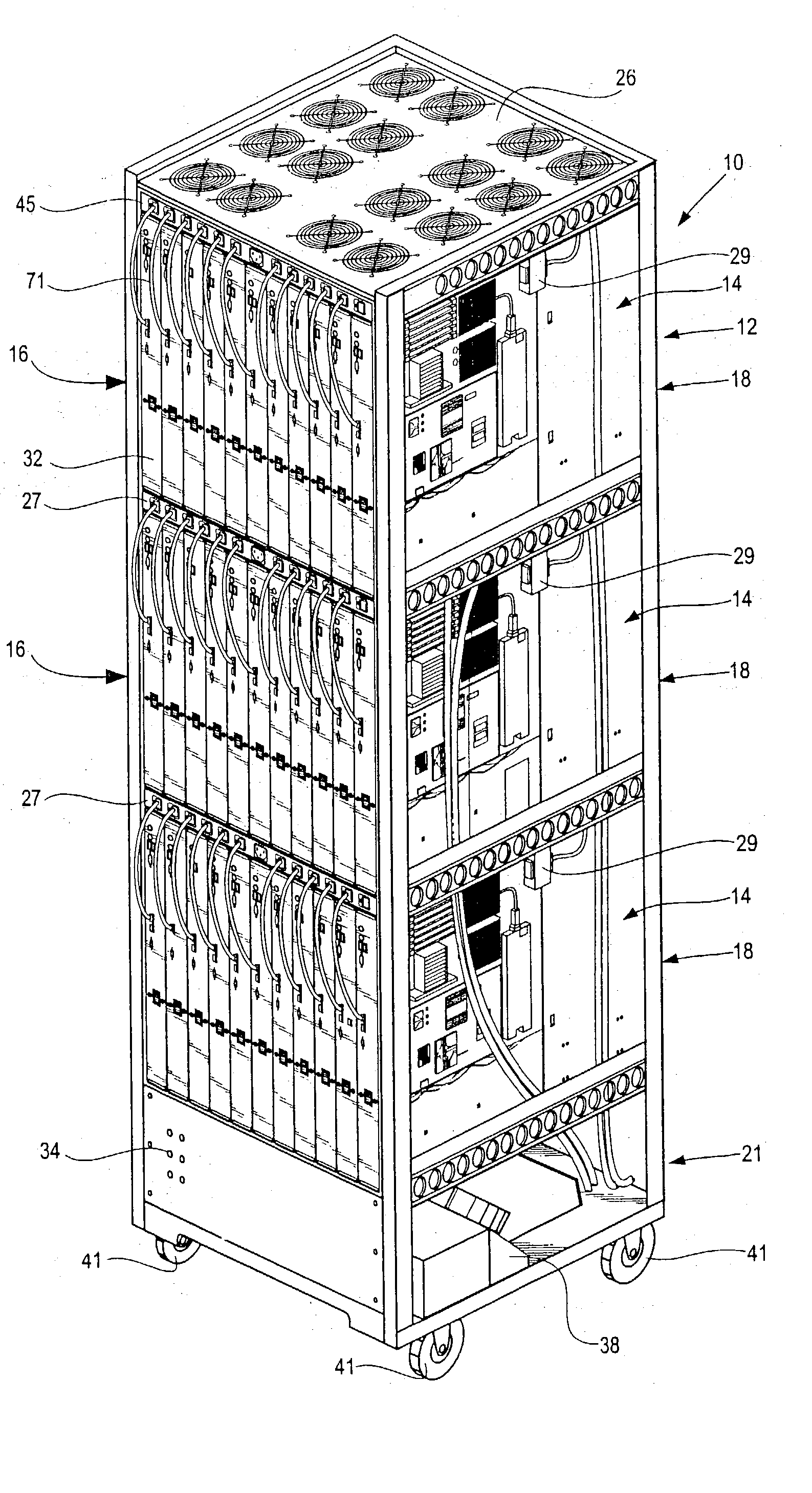 Rack mountable computer component power distribution unit and method