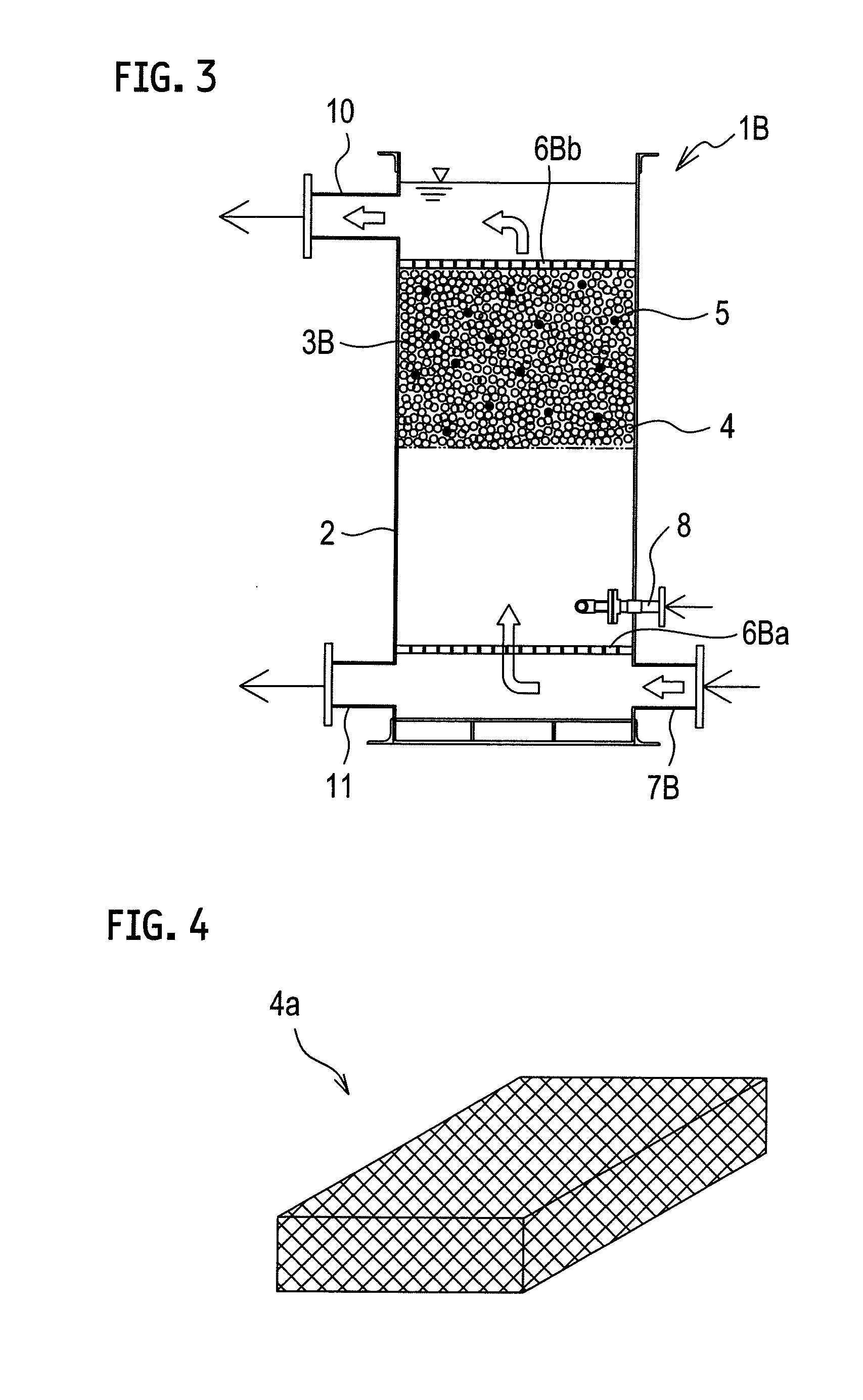 Indefinite form filter medium layer and filter device provided with same
