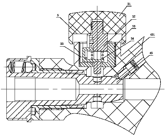 Locking mechanism of abdominal operation forceps