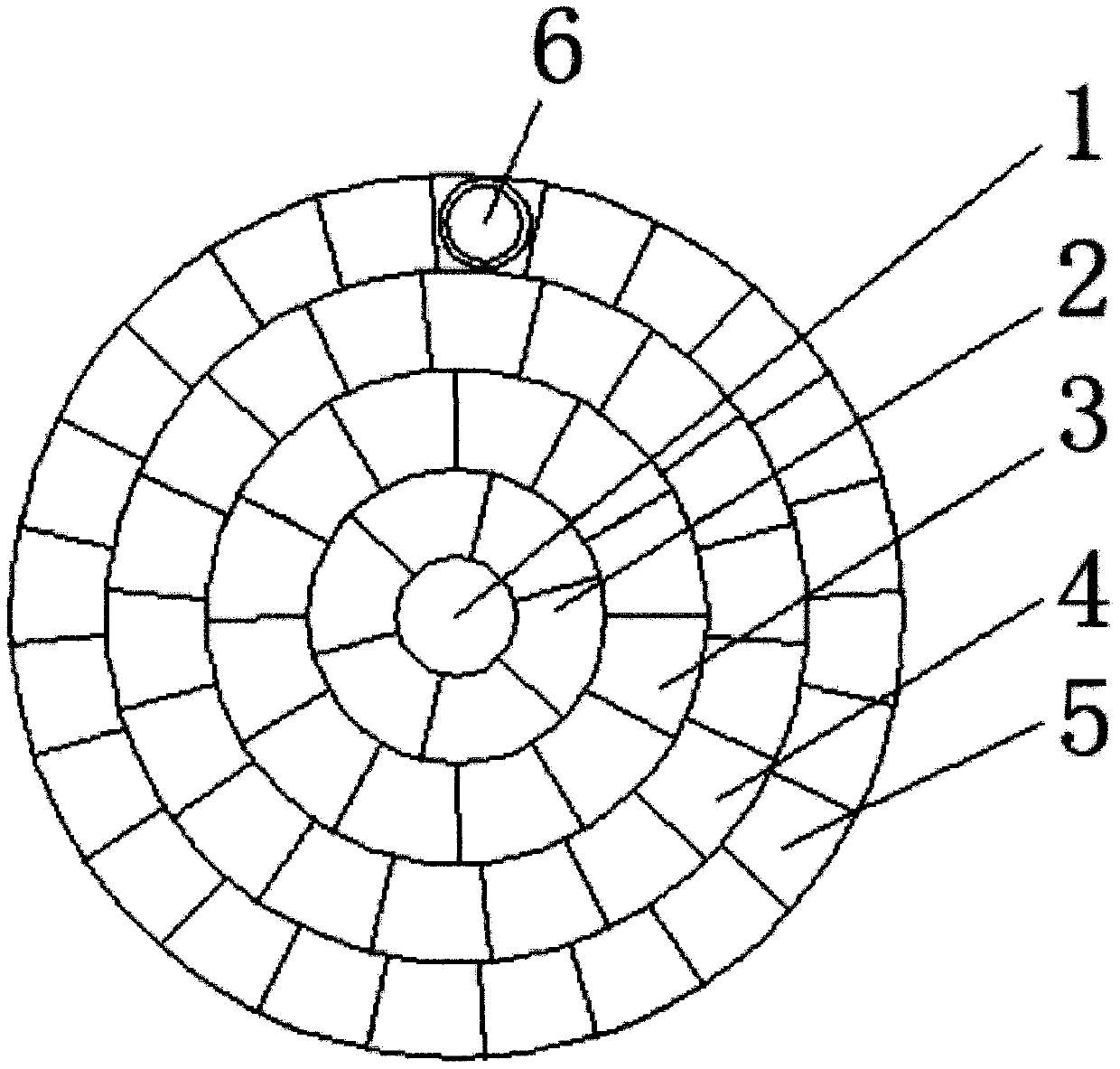 Special-shaped monofilament intelligent conductor structure