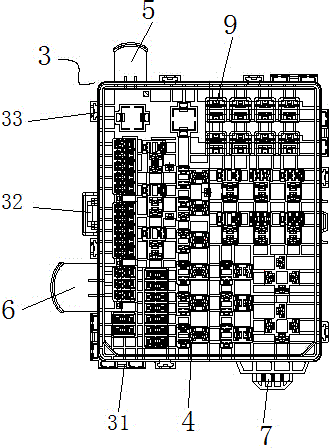 Automobile fuse box