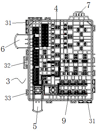 Automobile fuse box