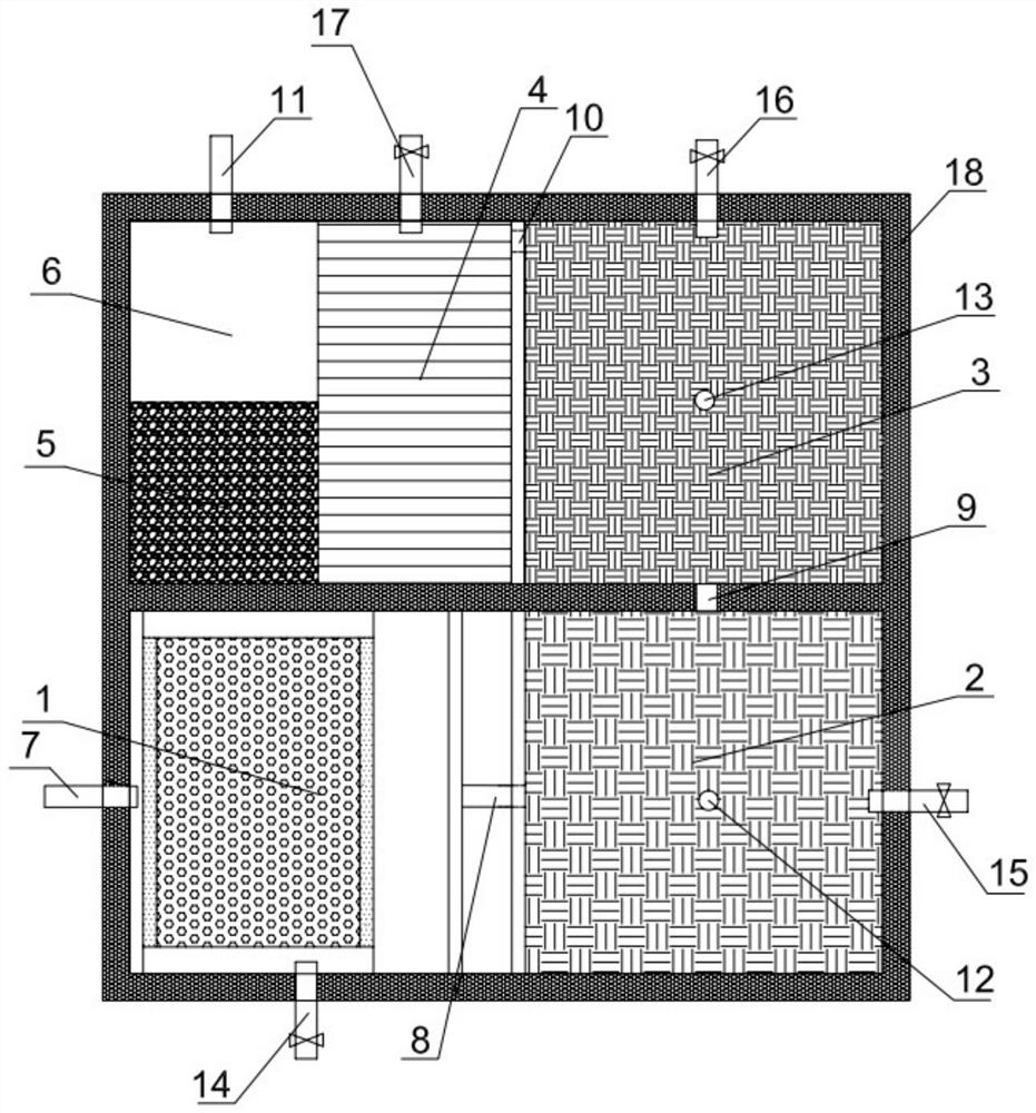 A wave-like ship sewage treatment and resource recycling system and method