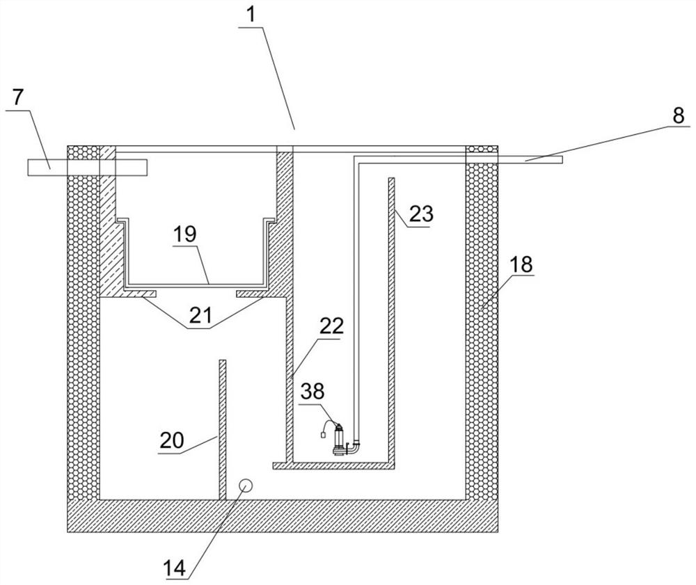 A wave-like ship sewage treatment and resource recycling system and method