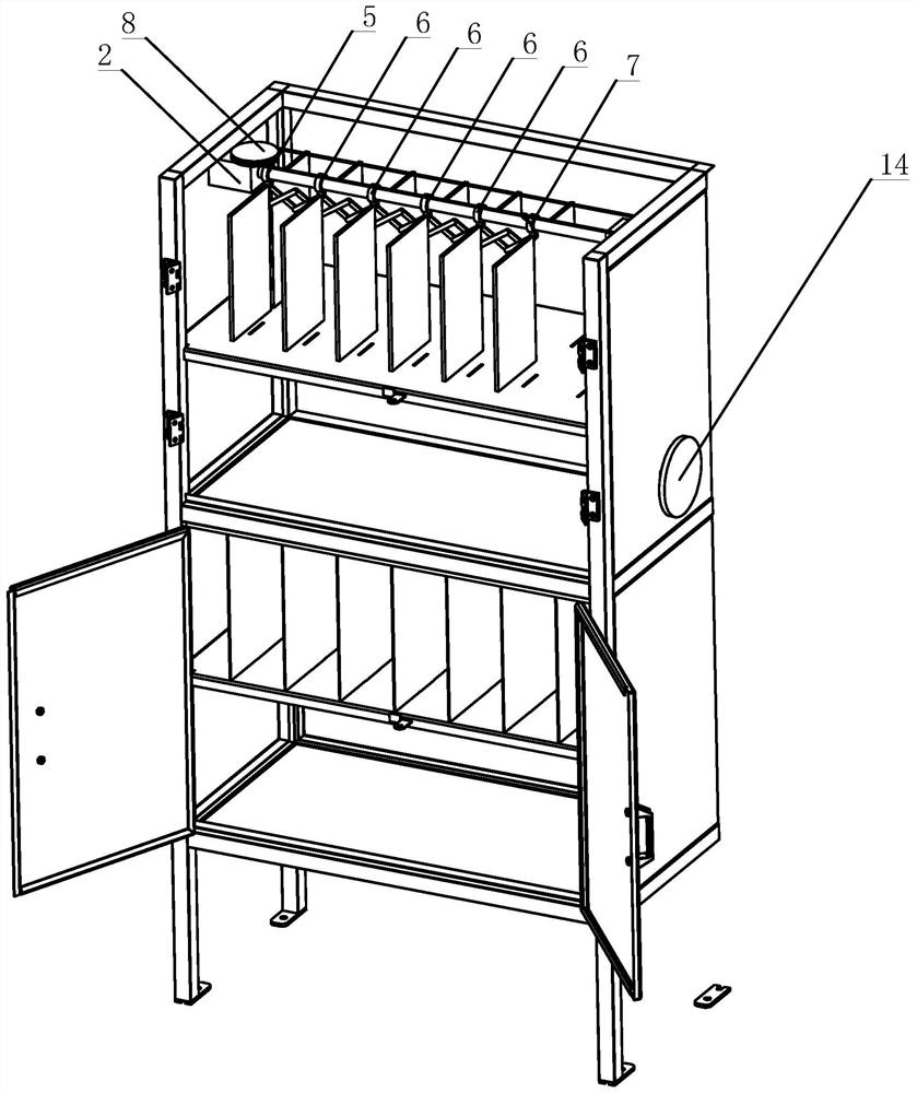 A file box anti-tilt overturning device