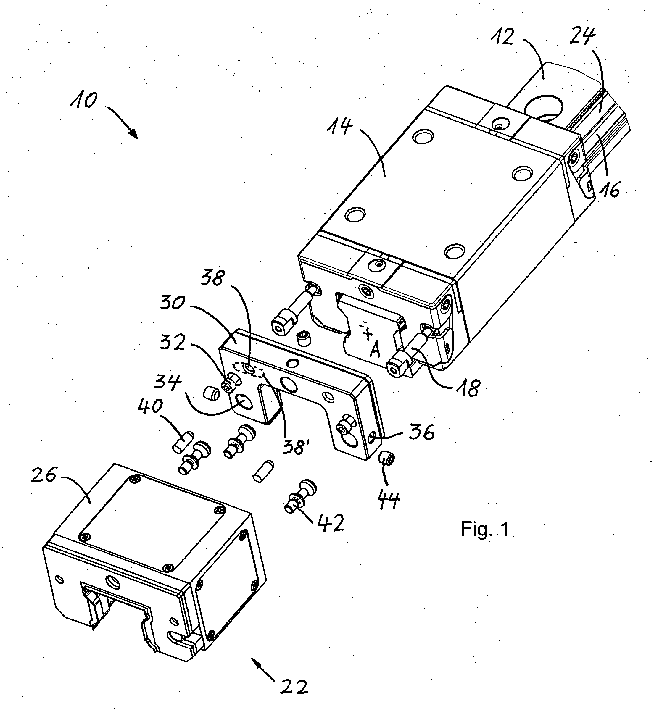 Guide with measuring device, and method with producing such a guide