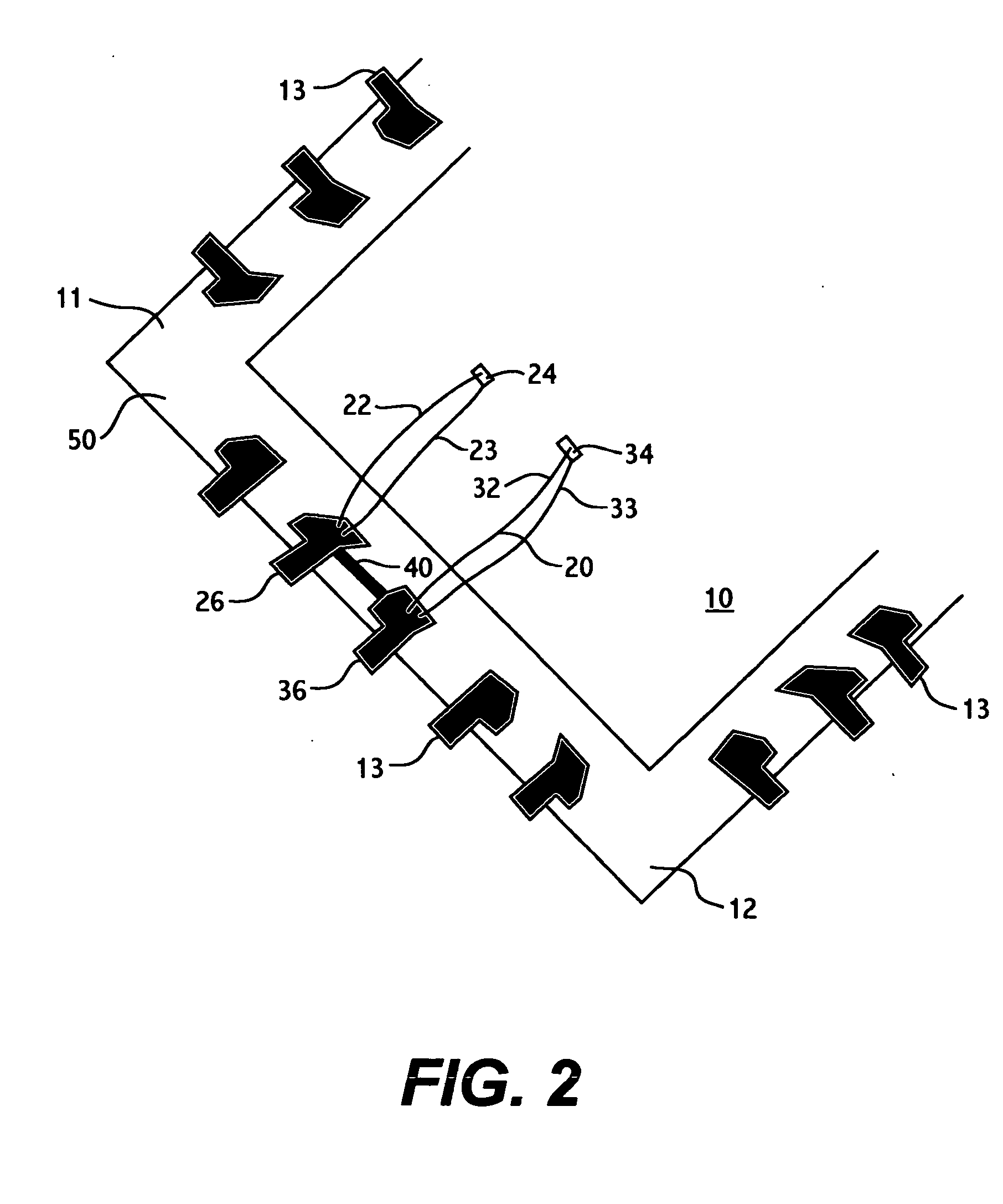 Integrated circuit package having an inductance loop formed from a multi-loop configuration