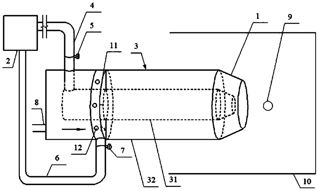 Multi-boiling-point fuel mixed combustion device and ignition combustion method thereof