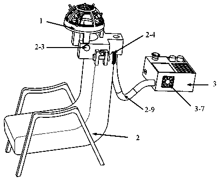 A helmet type scalp acupuncture twisting instrument and a use method thereof