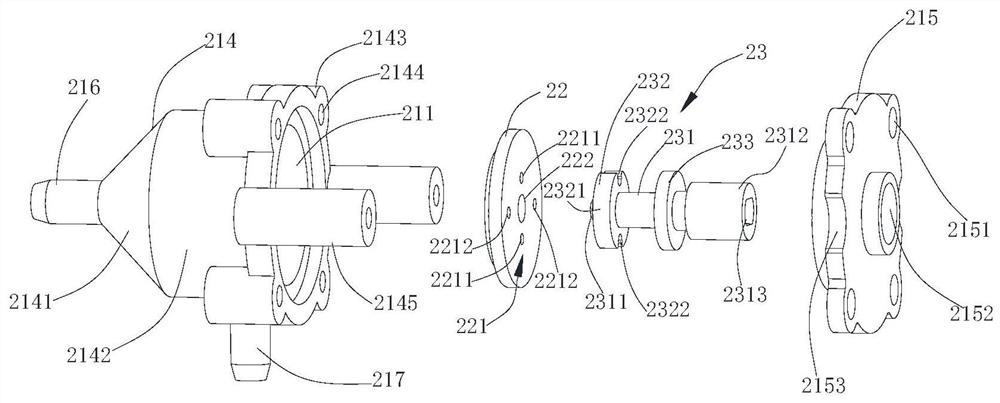 Rotating disc type pulse valve for intelligent closestool