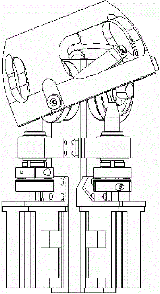 Entertainment robot sphere three-freedom-degree parallel mechanism