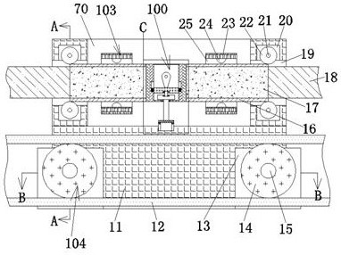 An automatic industrial production line product reset system