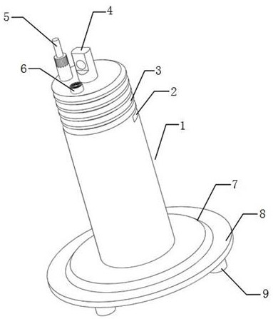 A gravity penetrating device and method of a seabed sediment pore pressure observation probe rod