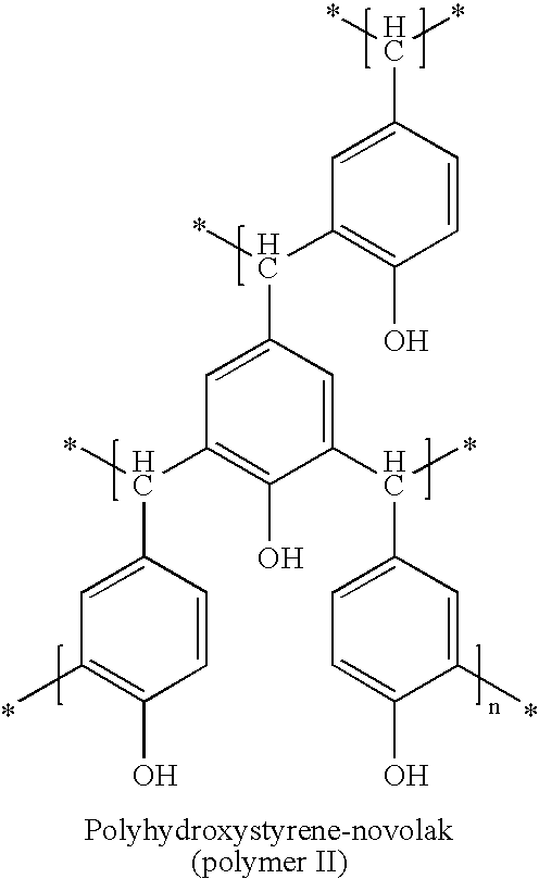 Functionalized composition of polyhydroxystyrene and polyhydroxystyrene derivatives and associated methods