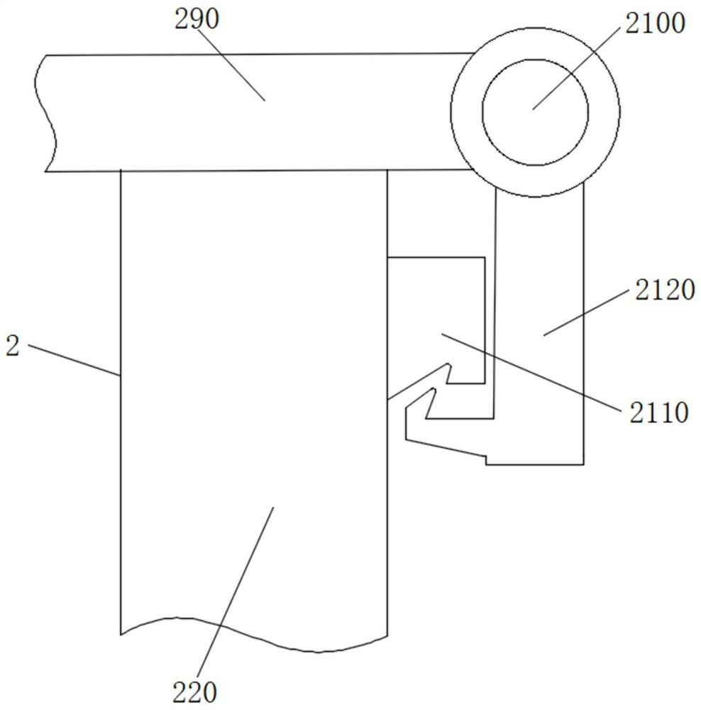 Automobile accessory storage frame with protection mechanism