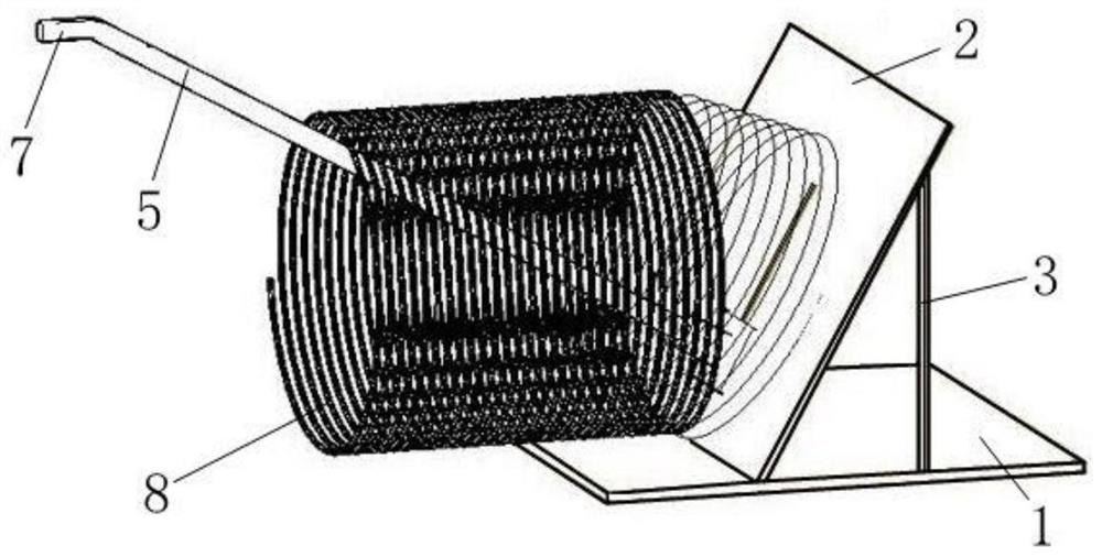 Device for preventing wire from being wound and knotted and using method