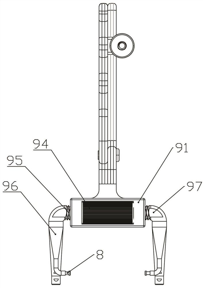 Strapping-free fixing axial tensioning clamp for fracture