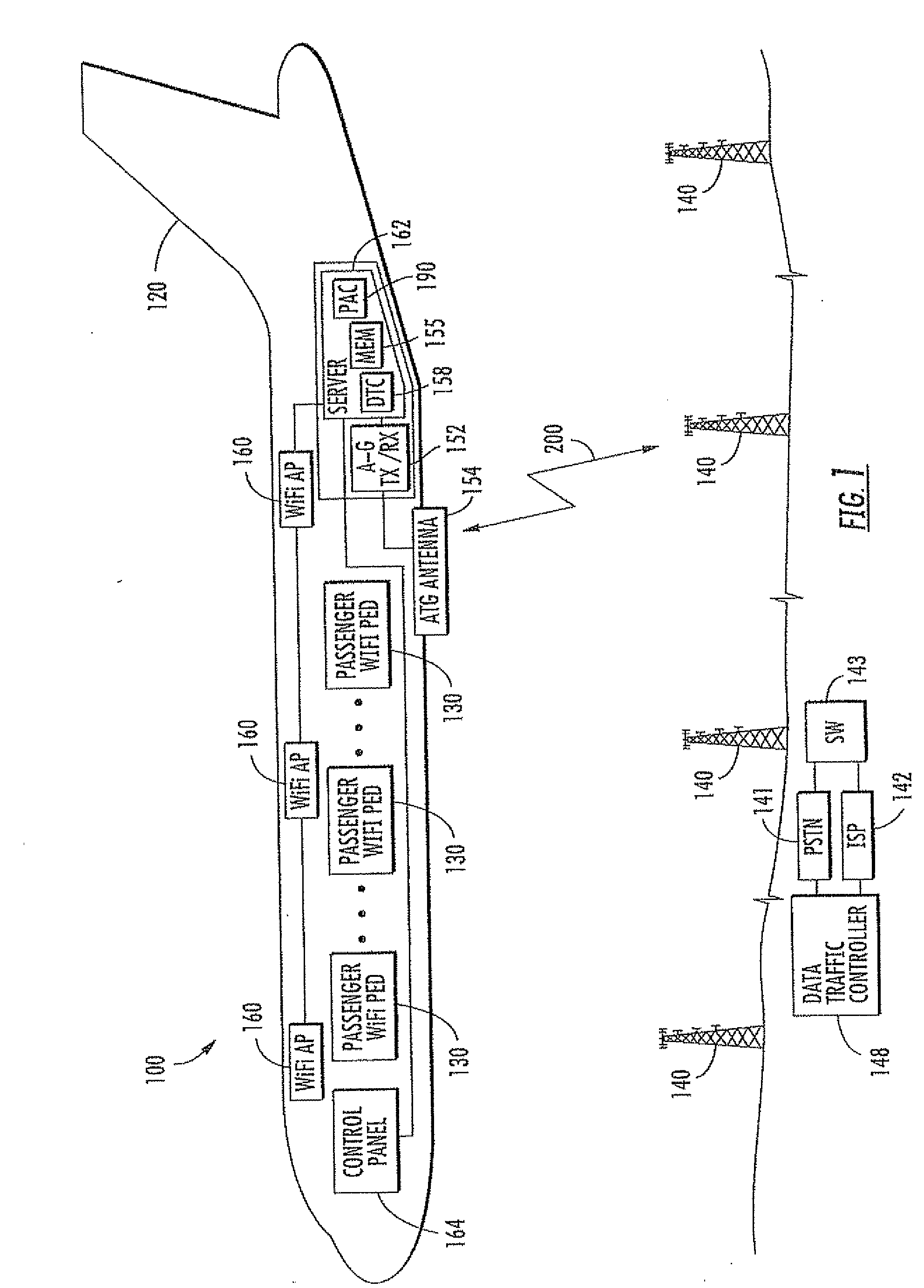 Aircraft communications system using whitelists to control access and associated methods