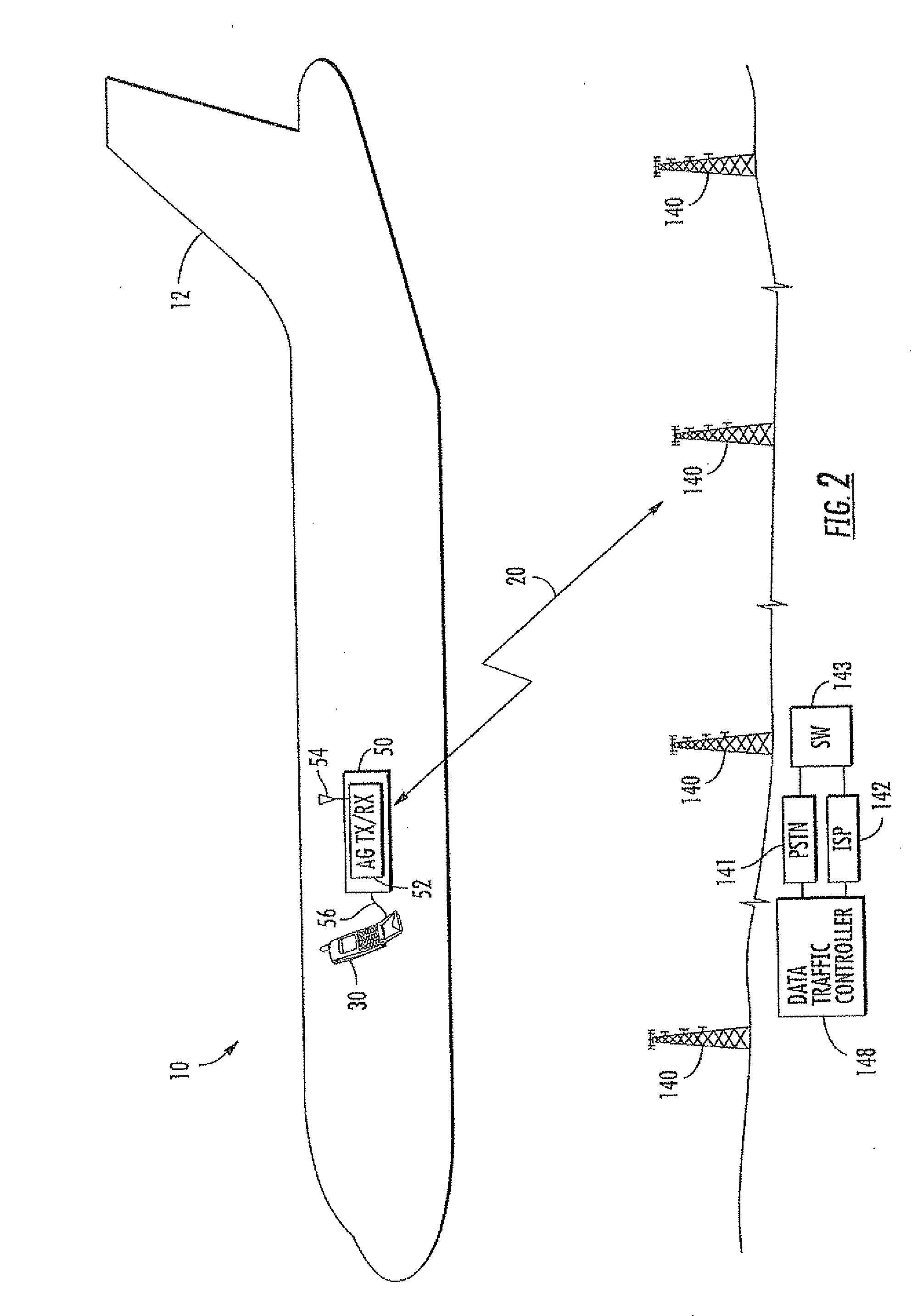 Aircraft communications system using whitelists to control access and associated methods