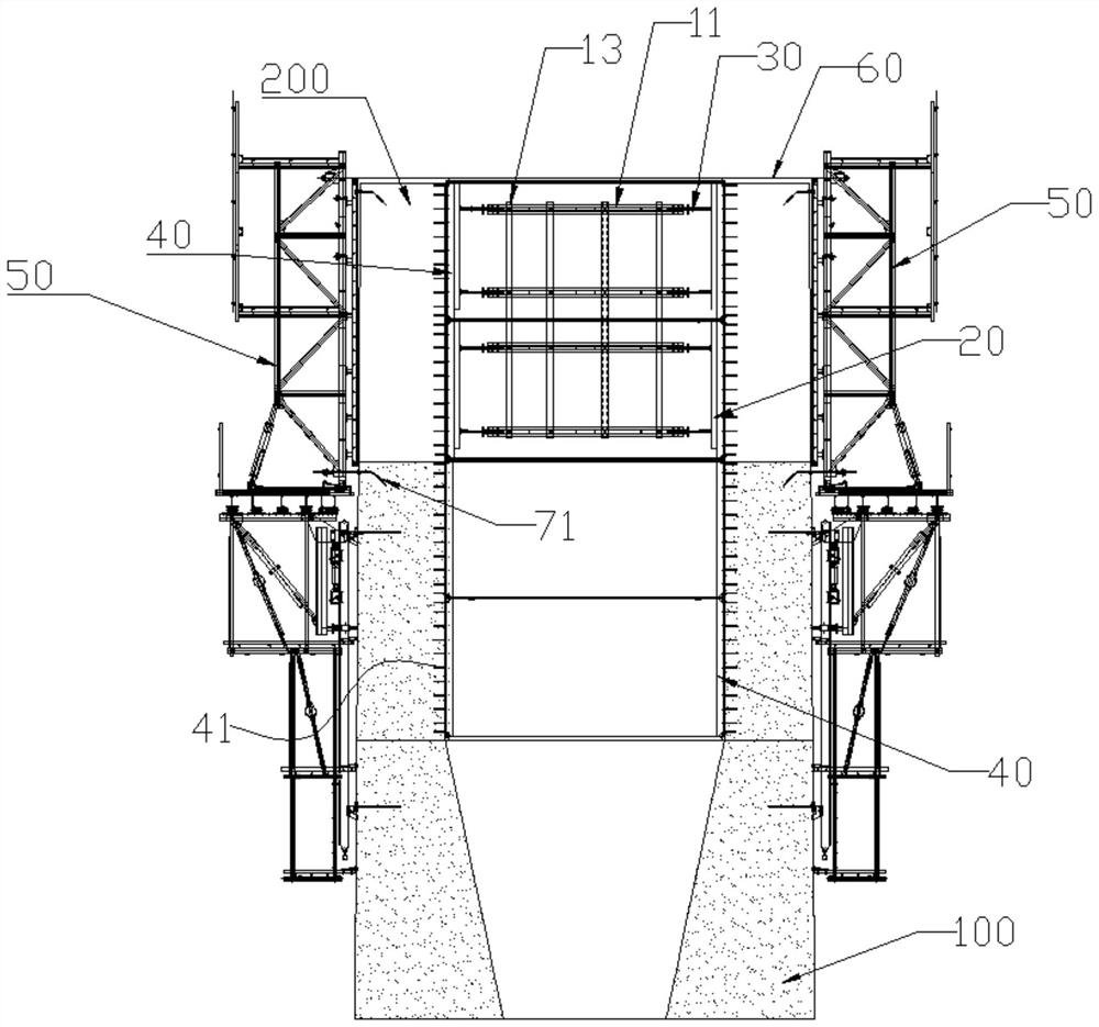 Construction method of thin-wall steel cylinder hollow tower column