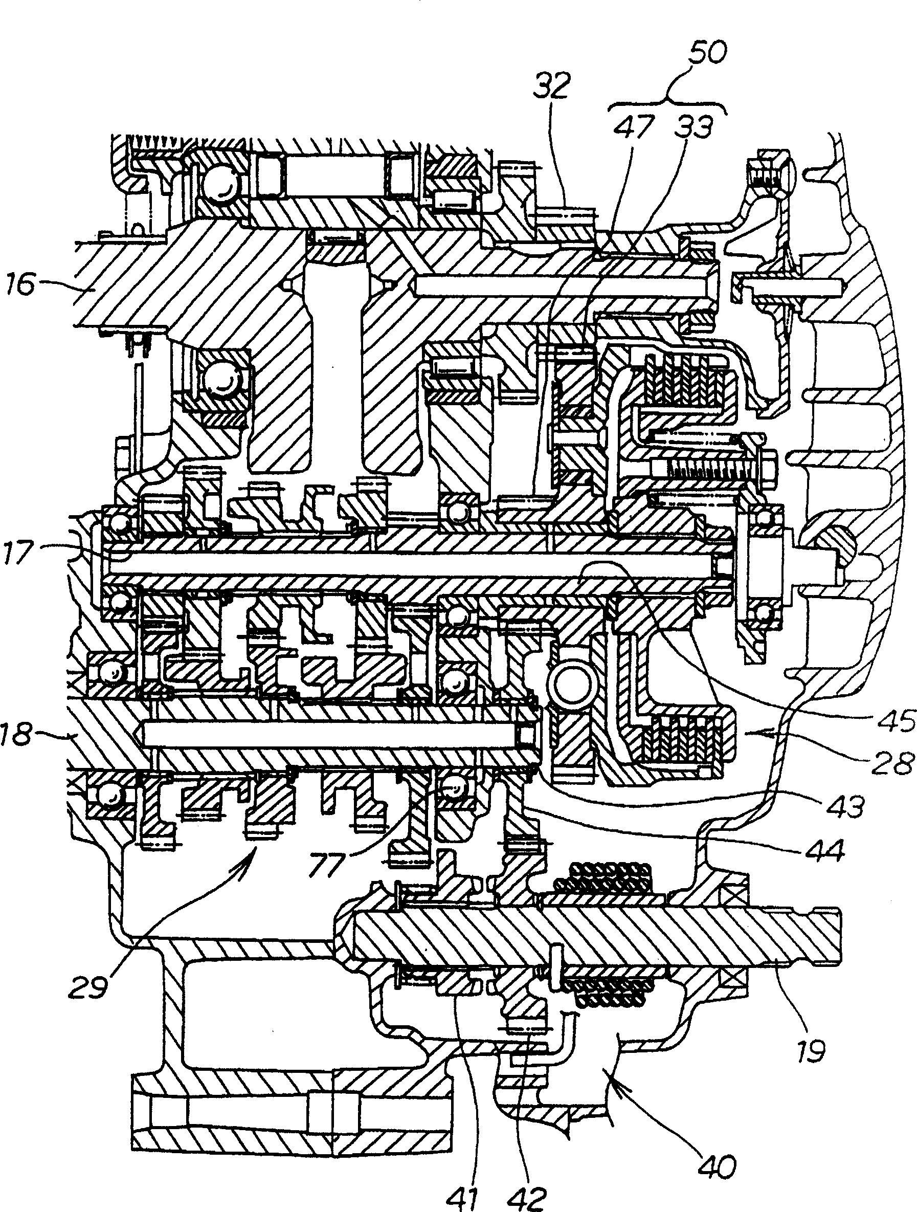 Integrated gear and pedal starting device for internal combustion engine
