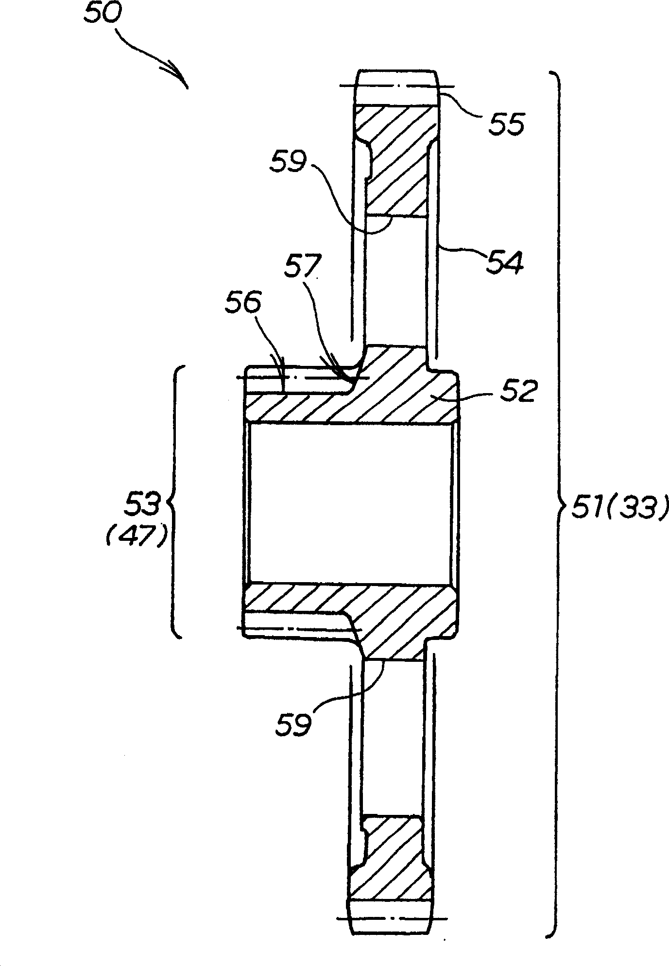 Integrated gear and pedal starting device for internal combustion engine