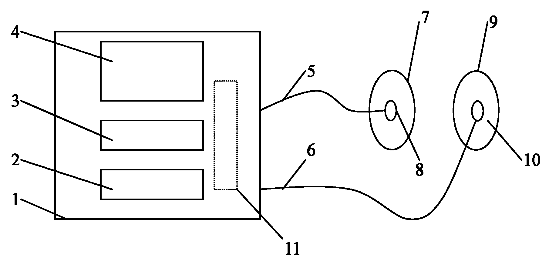 Patch instrument for accelerating wound paining curing