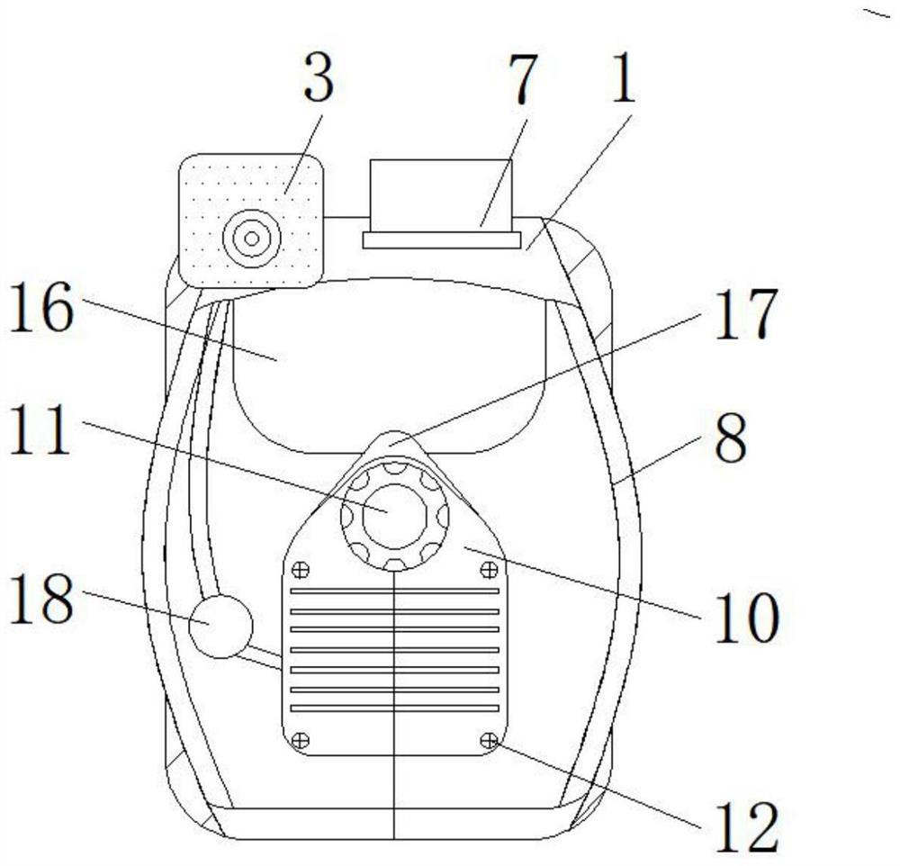 Gas mask capable of monitoring fire scene