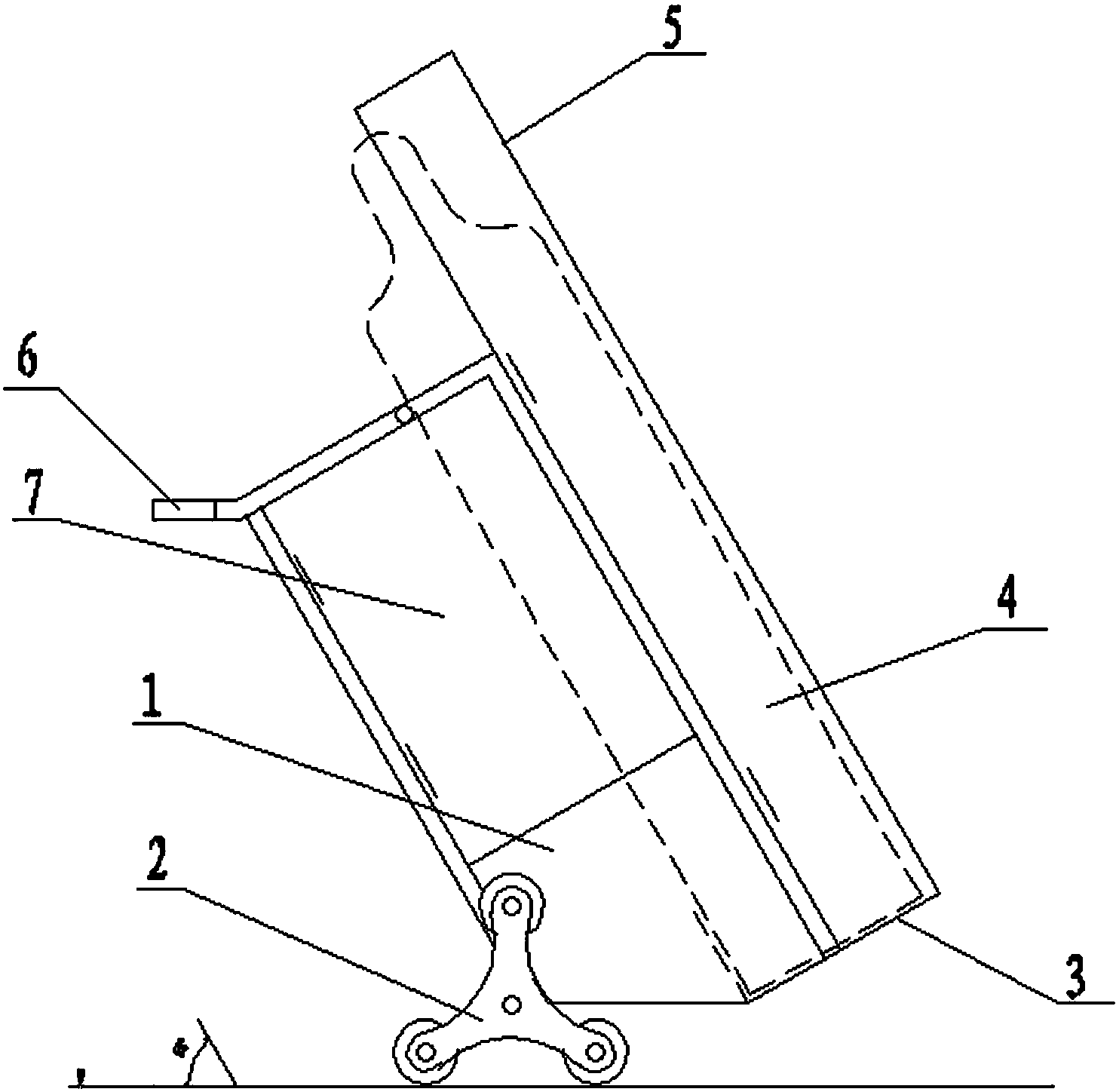 SF6 (sulfur hexafluoride) cylinder working cart