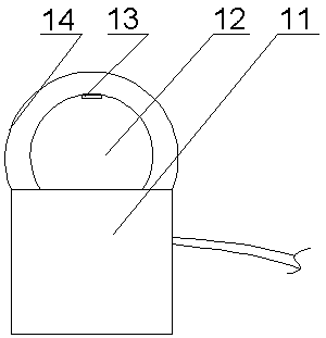 Substation safety lighting device based on fiber optic light technology