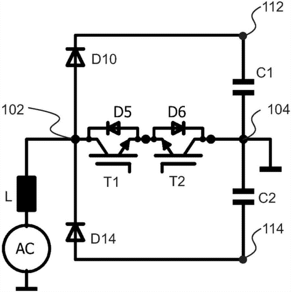 Booster circuit and inverter topology with cascade diode circuit