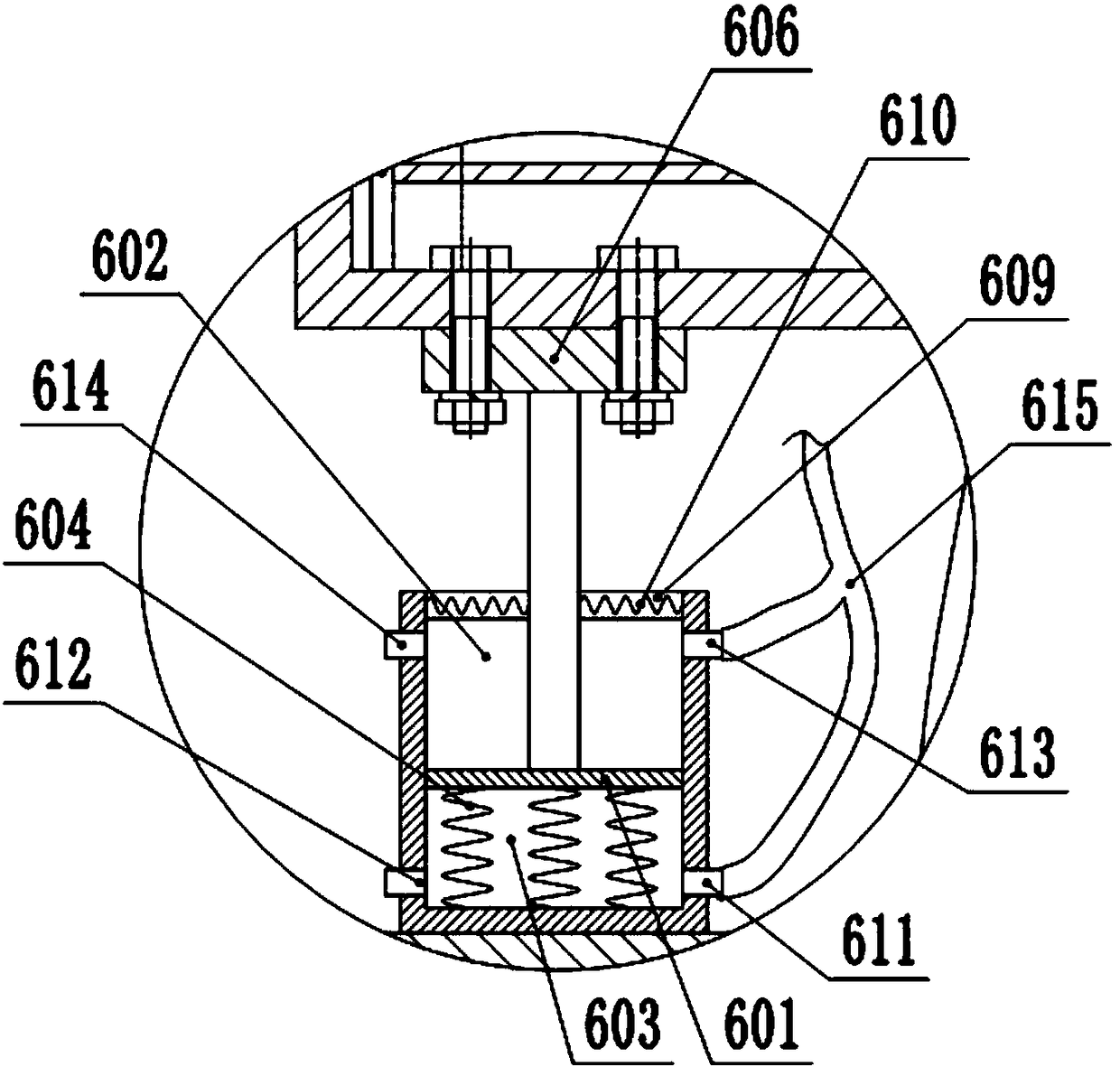 Tricycle hopper damping device